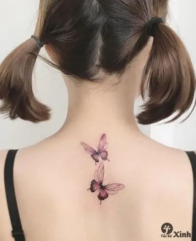 Hình Ảnh Cho Hình Xăm Mini Sau Lưng Nữ: