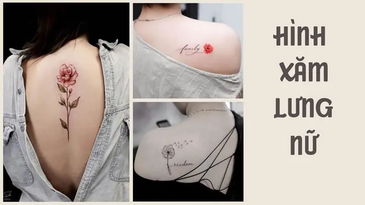 Hình Ảnh Cho Hình Xăm Mini Sau Lưng Nữ: