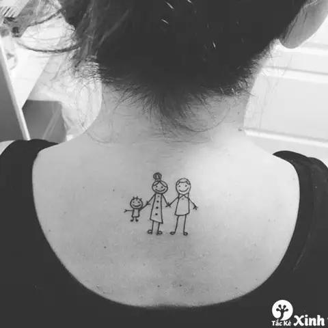 Hình Ảnh Cho Hình Xăm Mini Sau Lưng Nữ: