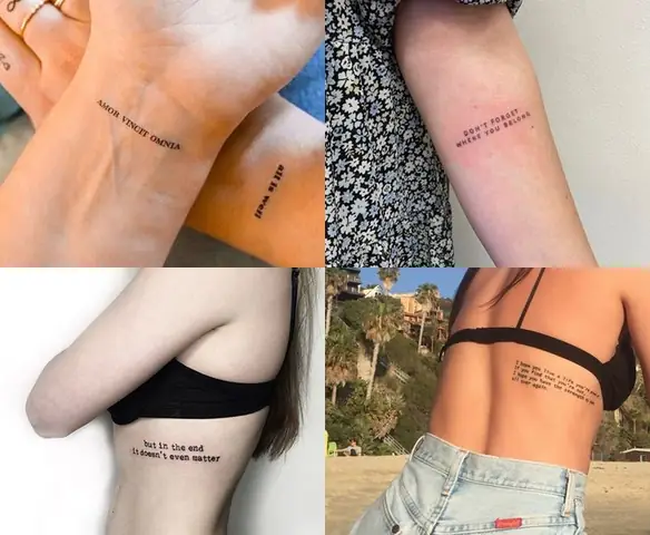 Mẫu Tattoo Mini Chữ Ý Nghĩa Mang Thông Điệp Sâu Sắc Và Ý Nghĩa