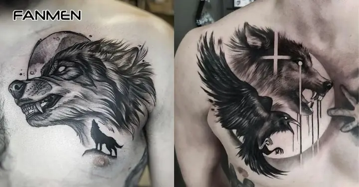 Hình Xăm Sói Ở Ngực Cho Nam Hình Xăm Sói Ở Ngực Cho Nam