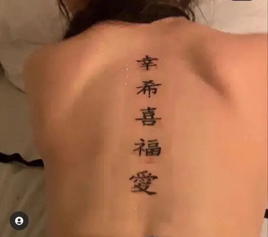 Hình Xăm Chữ Dọc Sống Lưng Cho Nam Và Nữ: Khác Biệt Và Cuốn Hút