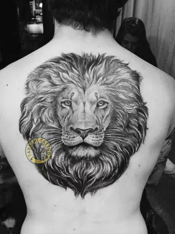 Hình Xăm Sư Tử Đem Lại May Mắn Thành Đạt