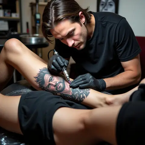 Quy Trình Và Những Lưu Ý Quan Trọng Khi Xăm Hình Thần Sấm Full Chân