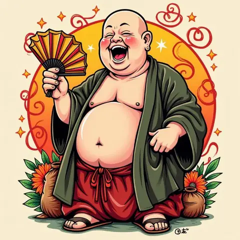 Hotei – Thần Vui Vẻ, Hạnh Phúc Và No Đủ