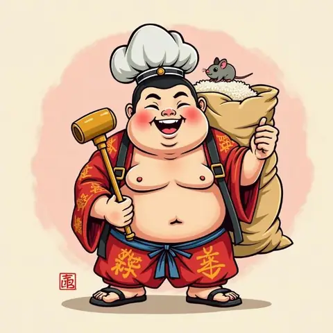 Daikokuten – Thần Đại Hắc Thiên Tài Lộc Và Nông Nghiệp