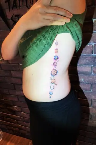 Hình Xăm Trái Đất Mini