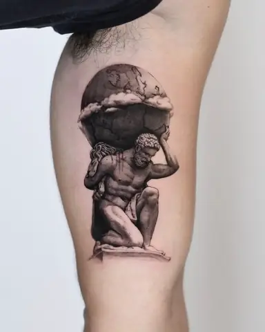 Hình Xăm Trái Đất Mini
