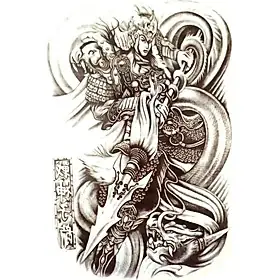 Hình Ảnh Cho Hình Xăm Triệu Vân Cưỡi Ngựa: