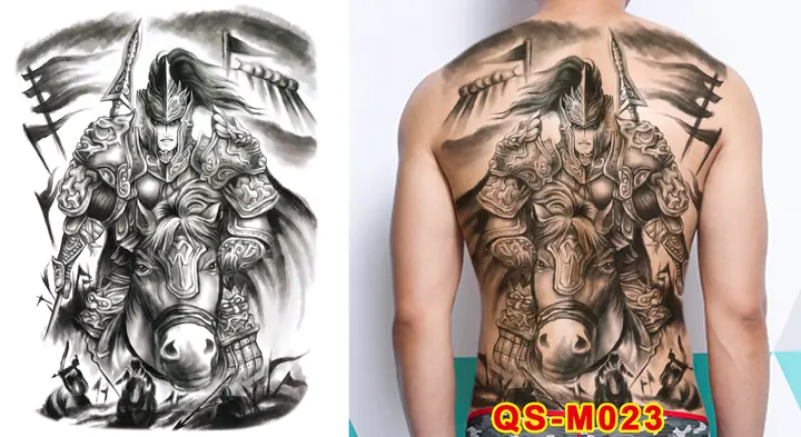Hình Ảnh Cho Hình Xăm Triệu Vân Cưỡi Ngựa: