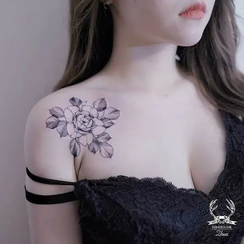 Hình Ảnh Cho Hình Xăm Trước Ngược Nữ Hoa Hồng: