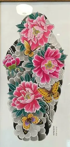 Điểm Nhấn Đẹp Hình Xăm Hoa Hồng Nhật Cổ Mang Phong Cách Hoài Cổ Và Tinh Tế