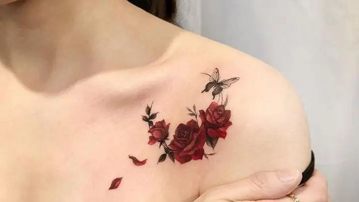 Hình Ảnh Cho Hình Xăm Trước Ngược Nữ Hoa Hồng: