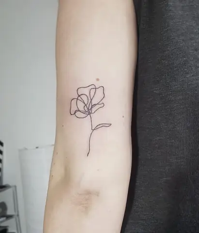 Hướng Dẫn Cách Vẽ Hình Xăm Hoa Hồng 1 Nét Ấn Tượng Và Dễ Thực Hiện