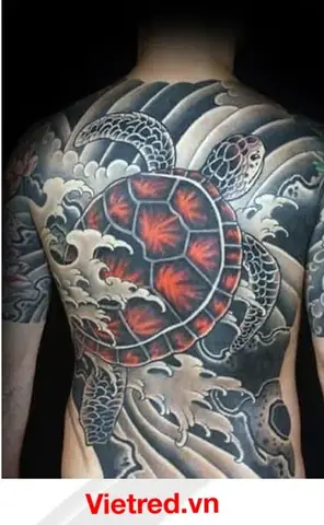 Hình Xăm Rùa (quy) Trong Tứ Linh Hội Tụ