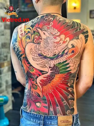 Hình Xăm Phượng Hoàng (phụng) Linh Vật Bất Tử