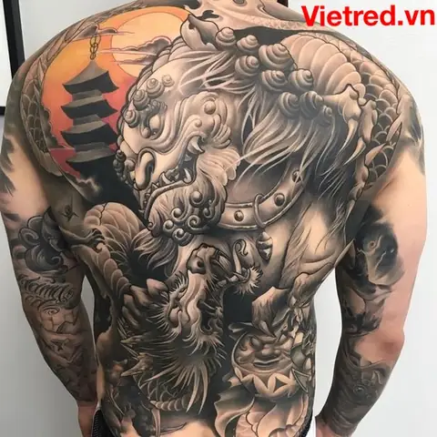 Hình Xăm Kỳ Lân