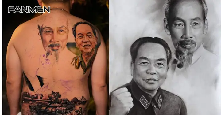 Hình Xăm Chủ Tịch Hồ Chí Minh