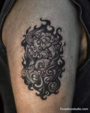 Hình Xăm Tỳ Hưu Mini Dành Cho Người Thích Sự Tối Giản Thực Hiện Tại Rio Tattoo Studio