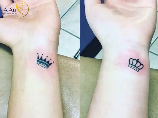 Hình Xăm Ý Nghĩa Cho Vợ Chồng Ký Hiệu King – Queen