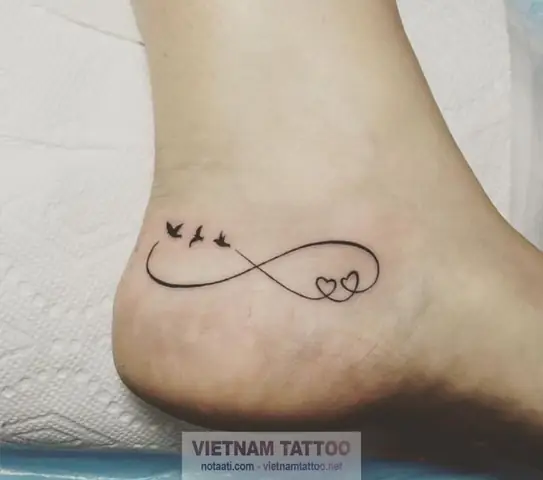 Hình Xăm Vô Cực Ở Cổ Chân