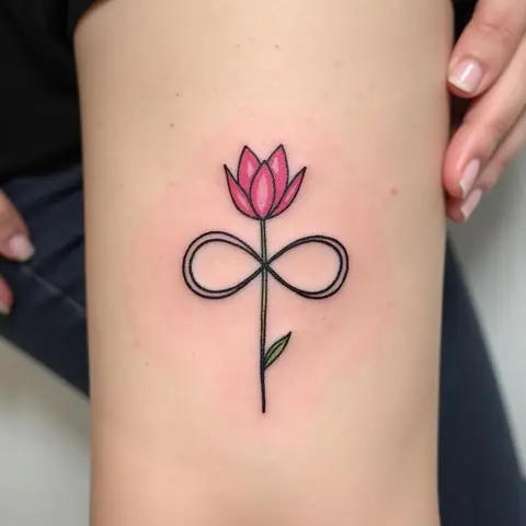 Ý Nghĩa Sâu Sắc Ẩn Sau Hình Xăm Vô Cực Hoa Tulip