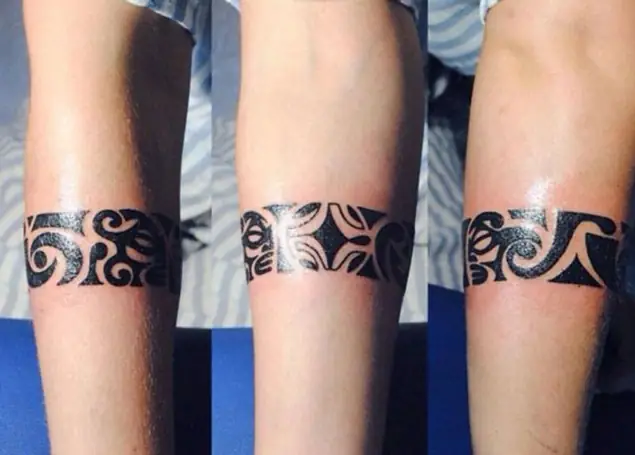 Hình Xăm Maori Vòng Tay
