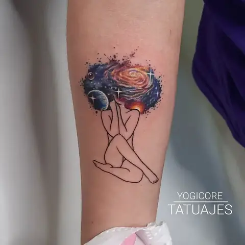 Hình Xăm Vũ Trụ Galaxy Hình Xăm Vũ Trụ Galaxy