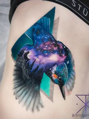 Hình Xăm Vũ Trụ Galaxy Hình Xăm Vũ Trụ Galaxy