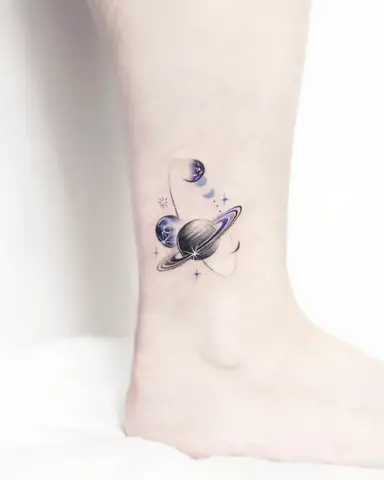 Hình Xăm Vũ Trụ Galaxy Hình Xăm Vũ Trụ Galaxy