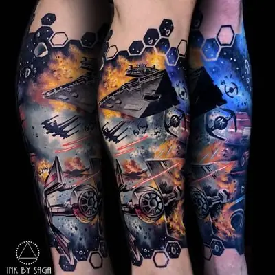 Hình Xăm Vũ Trụ Galaxy Hình Xăm Vũ Trụ Galaxy