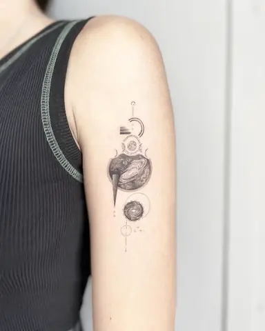 Hình Xăm Vũ Trụ Galaxy Hình Xăm Vũ Trụ Galaxy