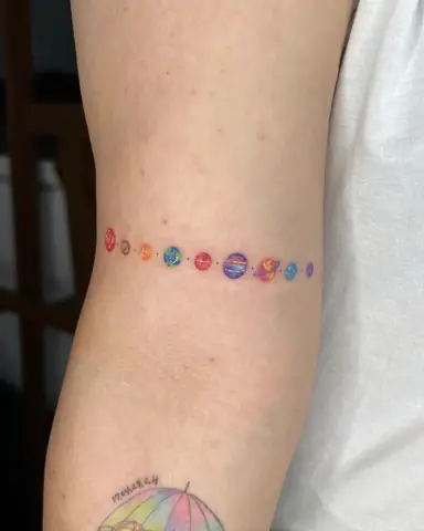 Hình Xăm Vũ Trụ Galaxy Hình Xăm Vũ Trụ Galaxy