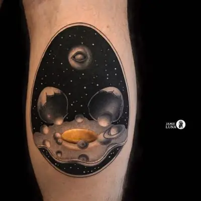 Hình Xăm Vũ Trụ Galaxy Hình Xăm Vũ Trụ Galaxy