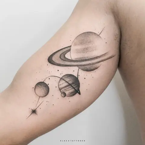 Hình Xăm Vũ Trụ Galaxy Hình Xăm Vũ Trụ Galaxy