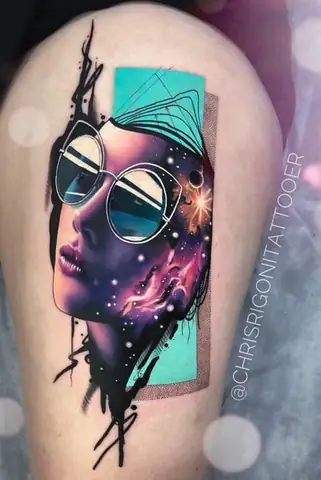 Hình Xăm Vũ Trụ Galaxy Hình Xăm Vũ Trụ Galaxy