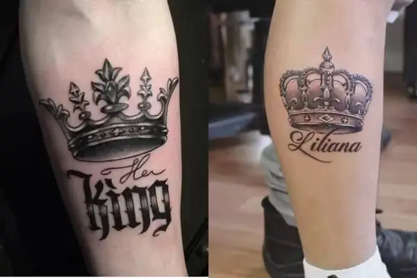 Hình Xăm Vương Miện Và Chữ King
