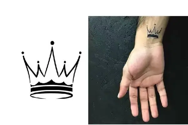 Hình Xăm Vương Miện Đơn Giản