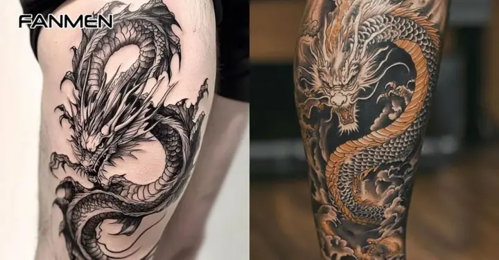 14. Các Hình Xăm Hình Rồng Đẹp