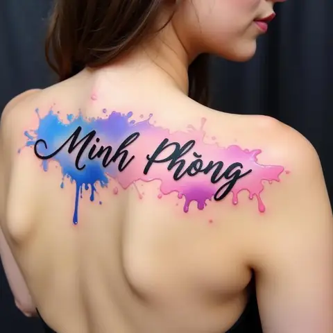 Hình Xăm Watercolor (màu Nước) Nghệ Thuật Và Bay Bổng