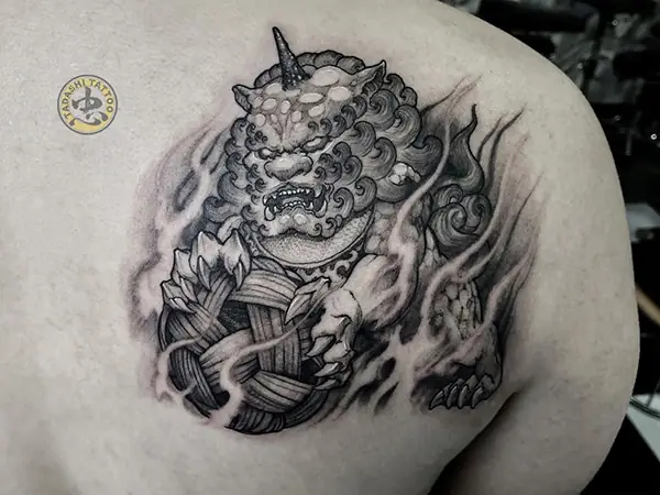 Hình Ảnh Cho Khung Hình Xăm Kỳ Lân Kín Lưng: