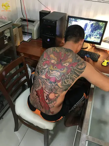 Hình Ảnh Cho Khung Hình Xăm Kỳ Lân Kín Lưng:
