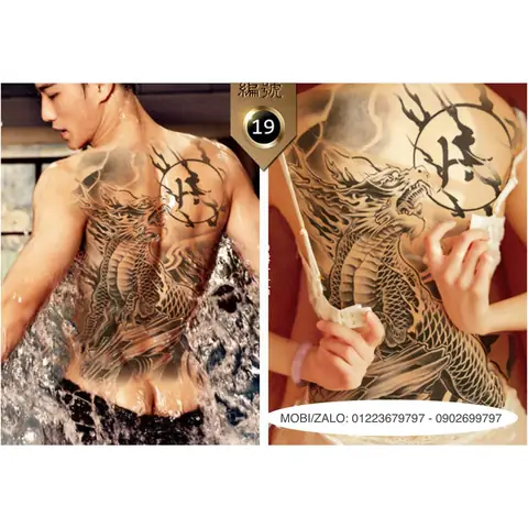Hình Ảnh Cho Khung Hình Xăm Kỳ Lân Kín Lưng:
