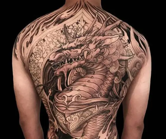 Hình Ảnh Cho Khung Hình Xăm Kỳ Lân Kín Lưng: