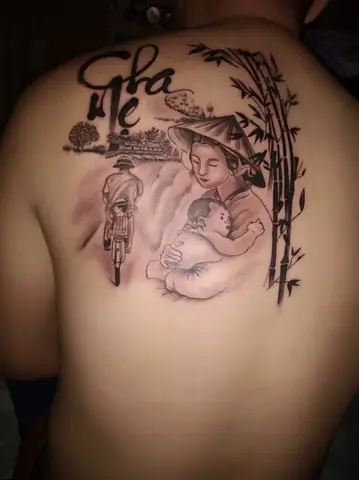 Hình Xăm Cha Mẹ Ý Nghĩa