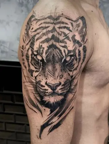 Hình Xăm Đầu Hổ