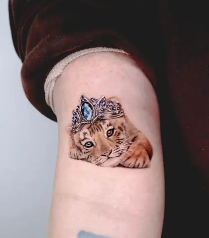 Hình Xăm Hổ Cute