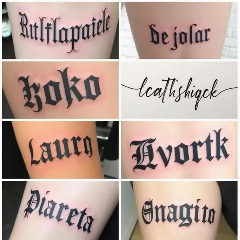 Hình Xăm Chữ Script Với Nét Mềm Mại Lãng Mạn Hình Xăm Chữ Script Với Nét Mềm Mại Lãng Mạn