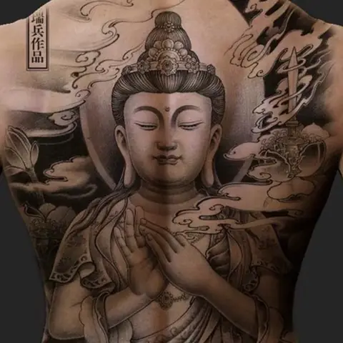 Hình Xăm Phật May Mắn Cho Nam