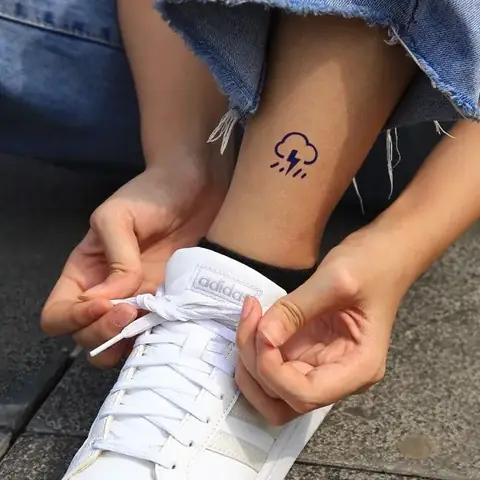 Hình Xăm Mini Đẹp Cho Nữ Ở Cổ Chân